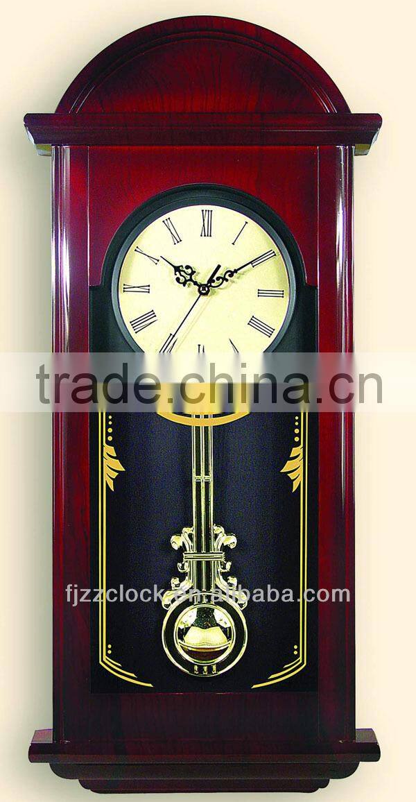 Battery Wall Pendulum and Chiming Clock For Sale