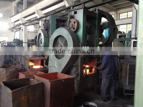 Forged road milling bits with tungsten carbide brazed