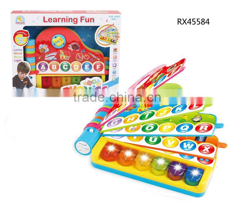 B/O baby educational kids musical phonics piano toy