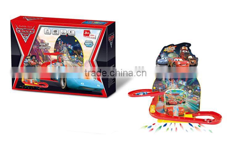 Plastic racing car ,orbit car toy ,electric toy race track