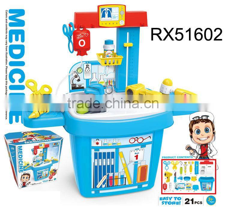 Children educational toy plastic kids doctor play set toy