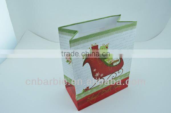 wholesale recyclable Promotion gift paper bags with handle