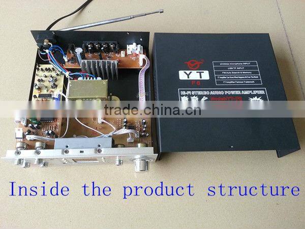 Professional radio speaker YT-F6 with wirelessmicrophone & support FM/ CD/DVD/VCD input