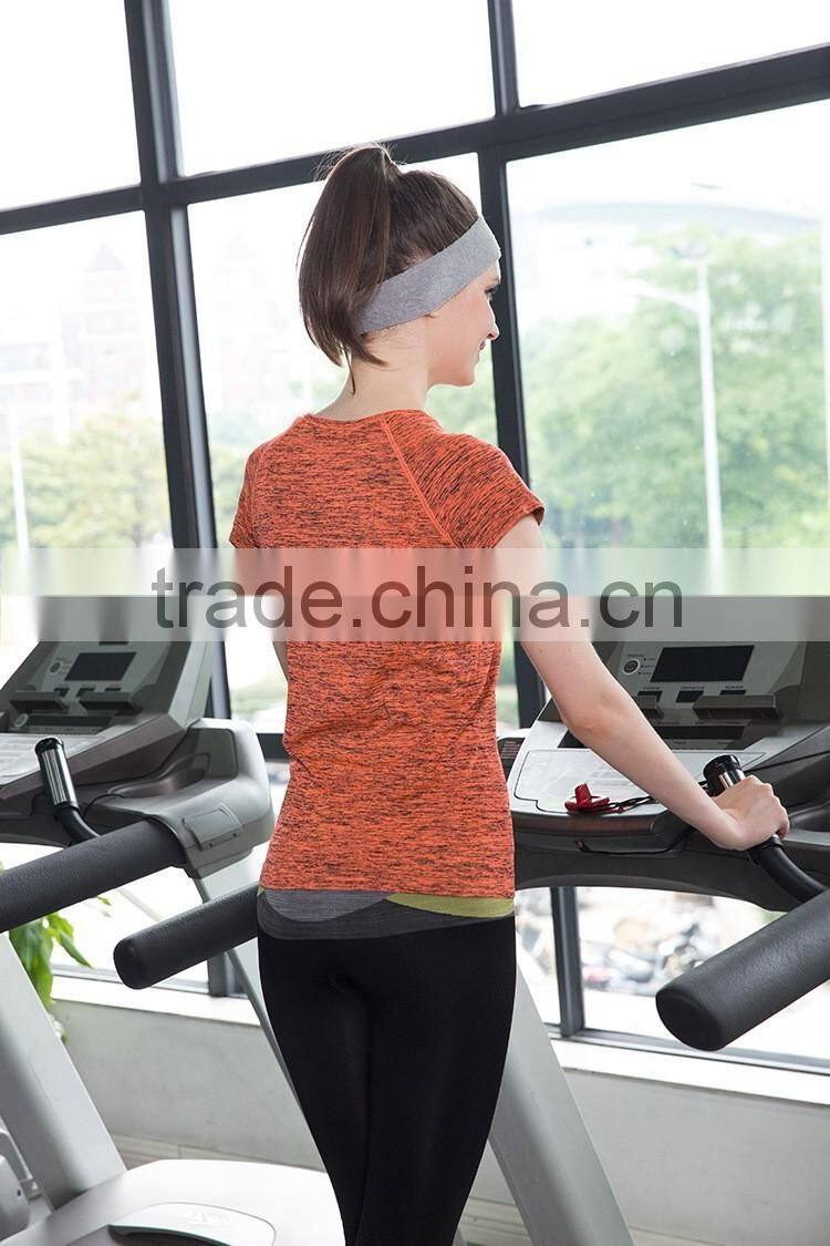 Women Workout Gym Sports Top Fitness Running Yoga T-Shirt