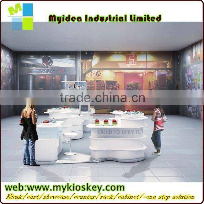 Modern new arrival shopping mall nail bar kiosk for manicure