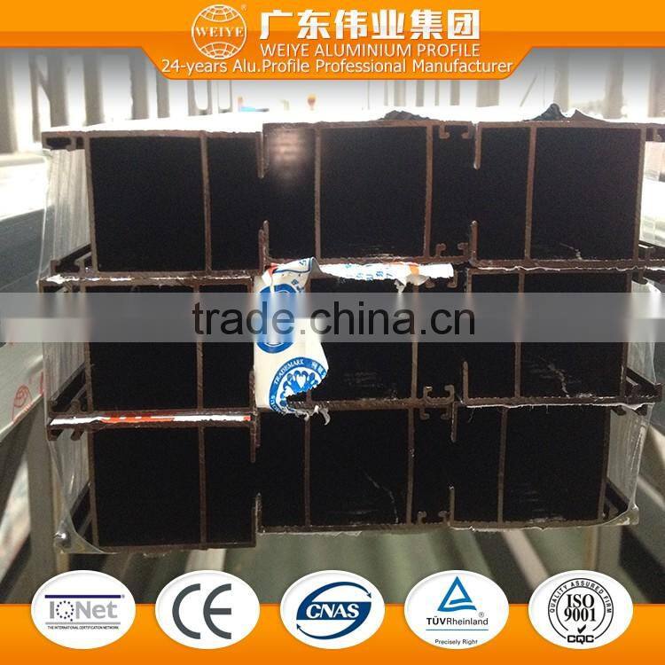 6351 T3-T8 0.8-1.4mm aluminum extruded for Radius Windows with polished finish