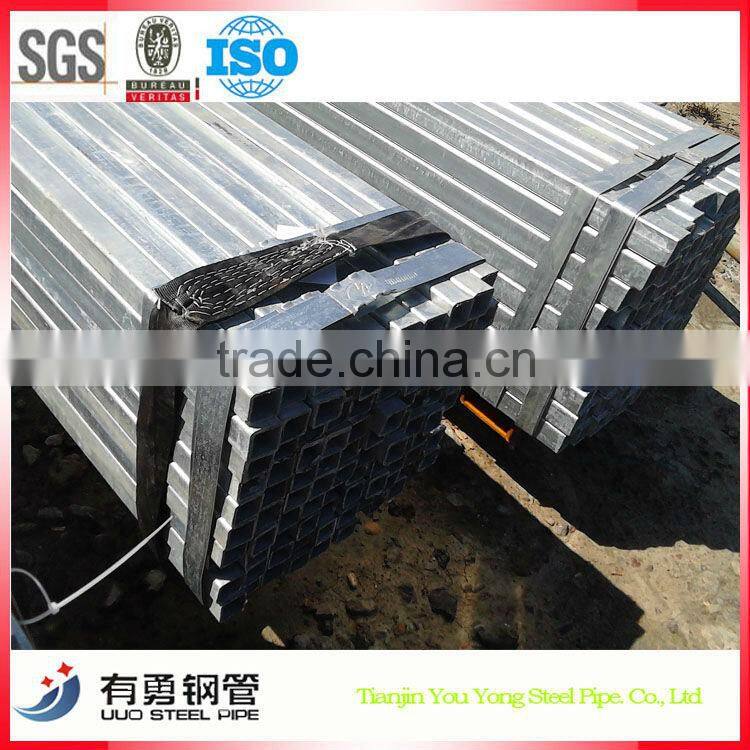 astm a500 200x200 galvanized square steel pipe