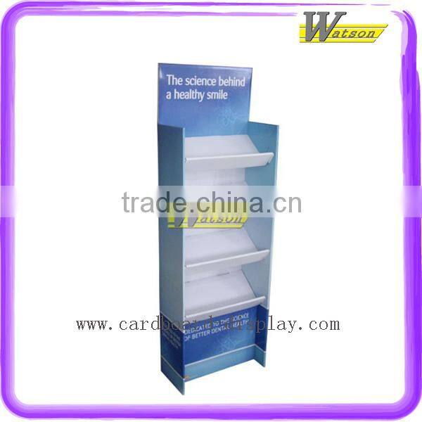 Book / Magazine floor paperboard pallet display shelf cardboard display standing