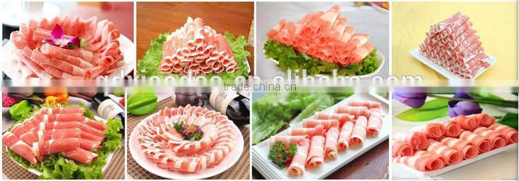 Manual Frozen beef rolls machine