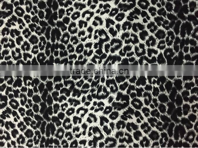 wholesale Popular leopard print linen fabric