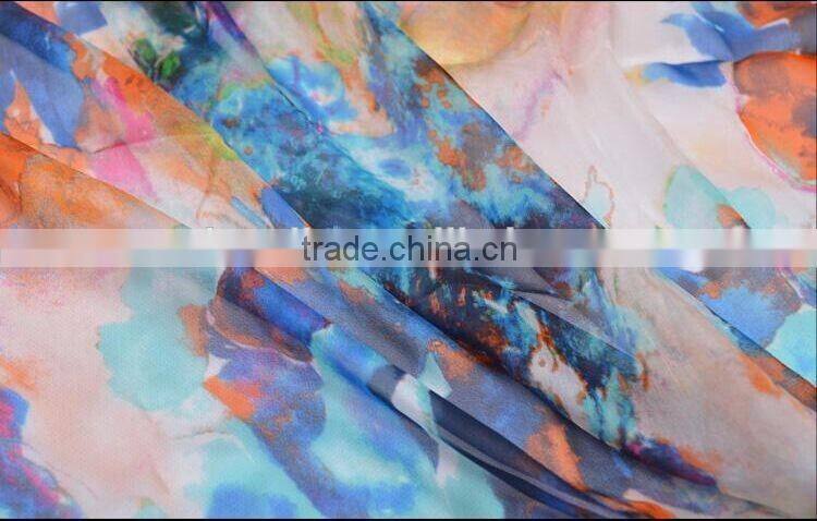 composite silk chiffon fabric for dress