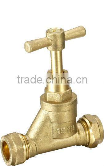 brass compression stop valve