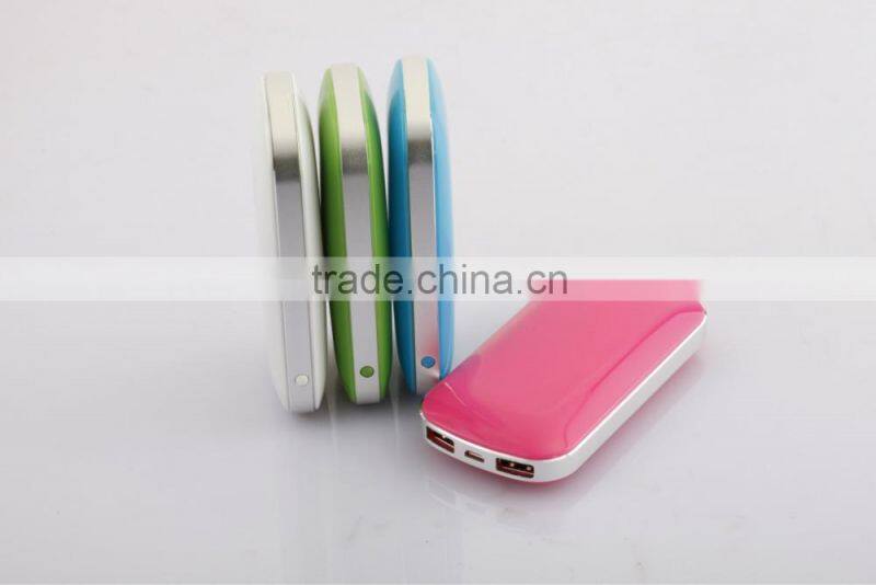 Cheap Colorful Power Bank Dual USB Output Ports New Style 2015