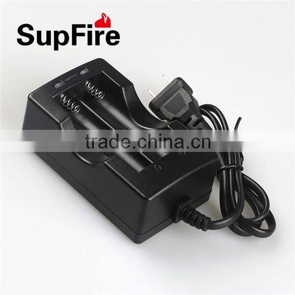 SupFire 18650 li-ion rechargeable two 18650 battery charger