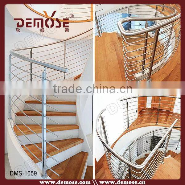 internal stairs residential metal frame with stainless railing