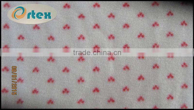 100 polyester printed polar fleece fabric