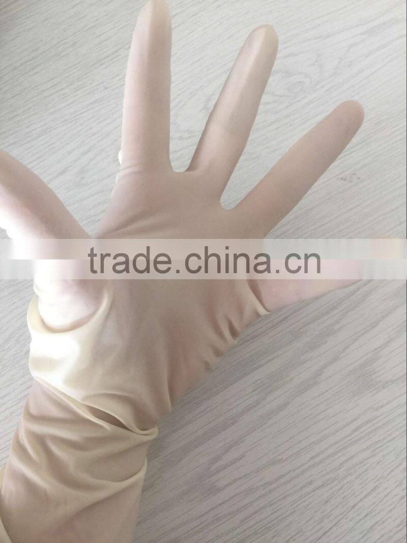 Power free cheap medical latex S M L natural gloves