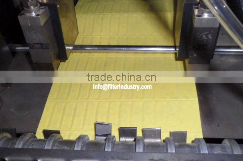 Car square air filter pleating machine