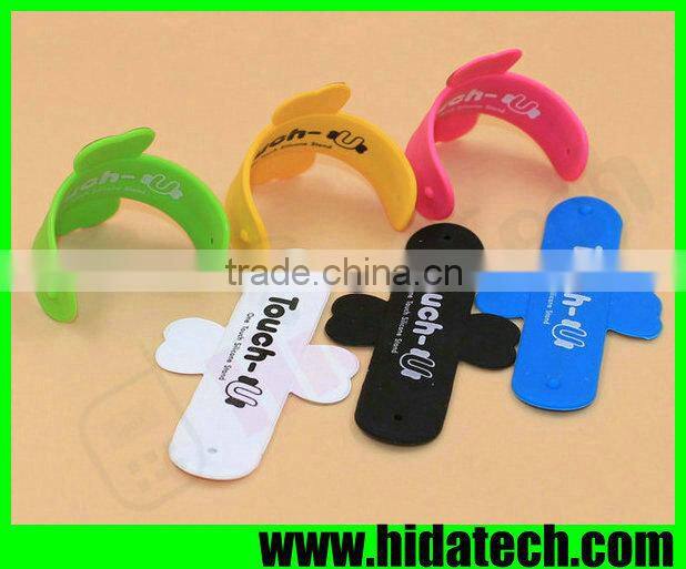 New arrival promotional gift silicone slap holder snap stand for iphone 6