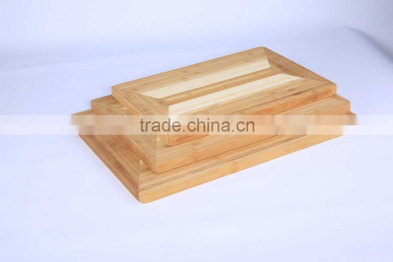 Steak plate bamboo cutting board