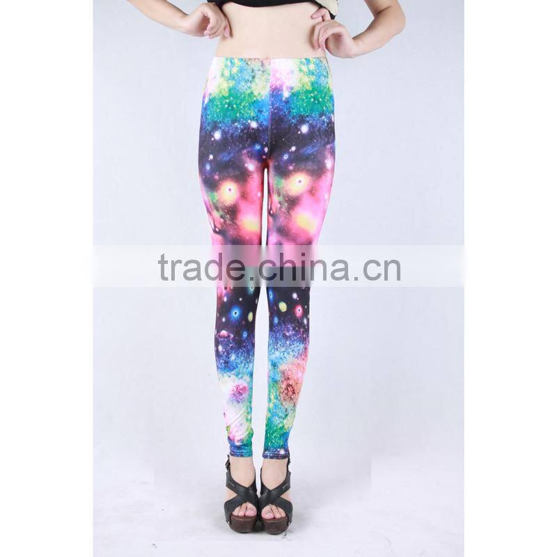 sexy printed women leggings with starry sky