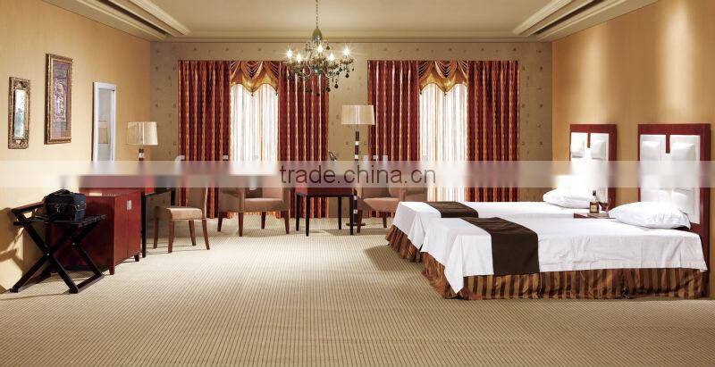 modern upholstered headboards / bedroom furniture twins bed for hotel HR27