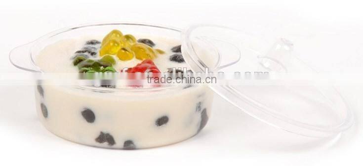 amazon hot sale plastic disposable ice cream cup with lid dinnerware