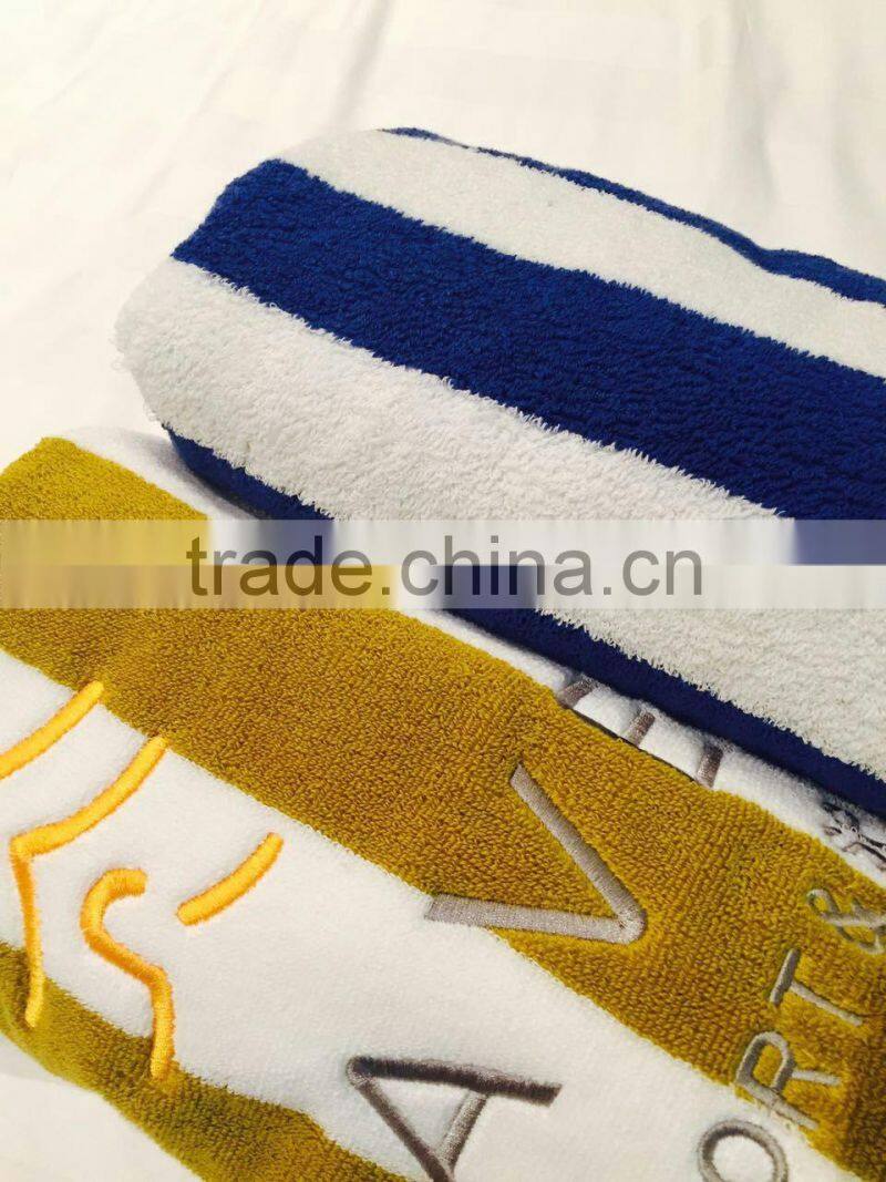 Luxury Colorful High Quality Stipe Embroidery Towel YKY410