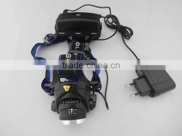 high power led car headlight, battery powered led headlight, rechargeable bicycle headlight head flashlight