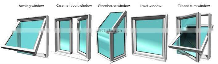 Aluminum frame glass louver/louvered windows
