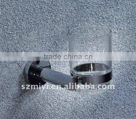 brass wall mounted bathroom cup holder