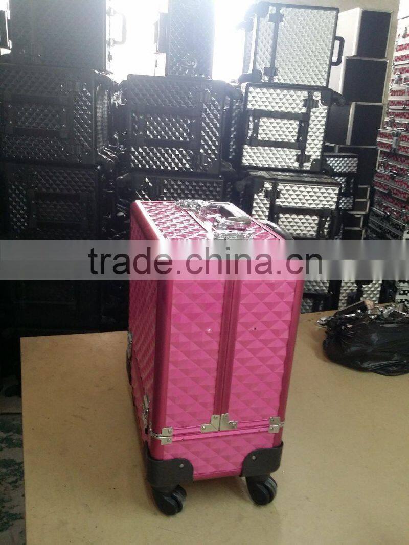 360 degree trolley vanity beauty case