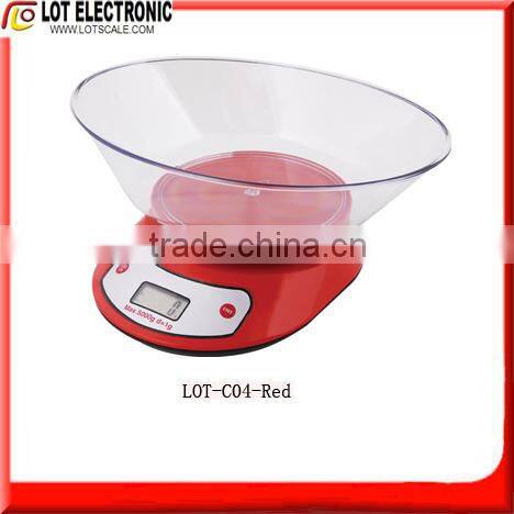 Electronic plastic Kitchen Scale LOT-C04
