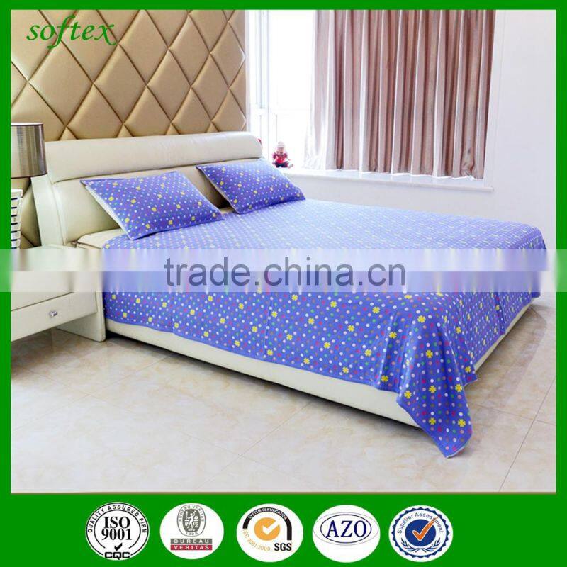 cotton yarn dyed towel terry bed sheet