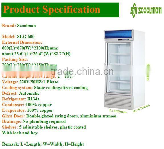 Upright One Glass Door Soft Drink Cooler