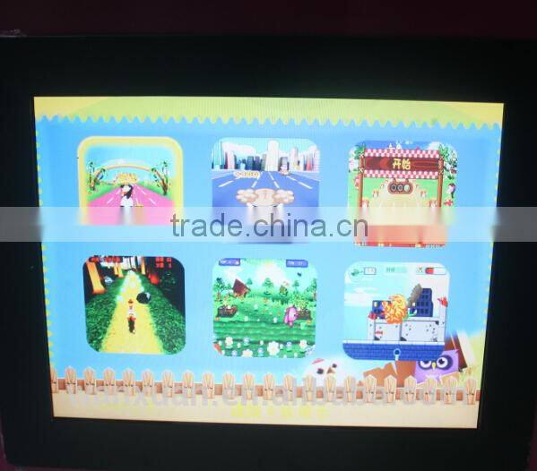 Led screen video racing game horse ride coin operatd kiddie ride