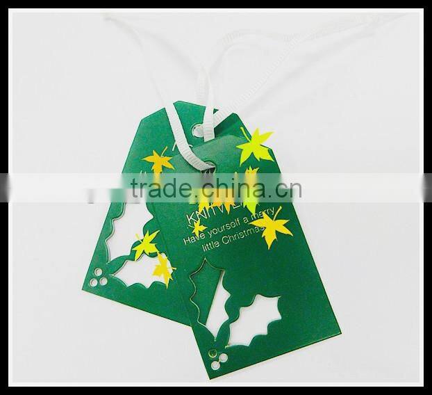 Nes design label tags with plastic transparent layer logo for cloth