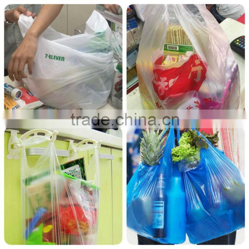 Heat sealing cold cutting biodegradable plastic bag making machine set