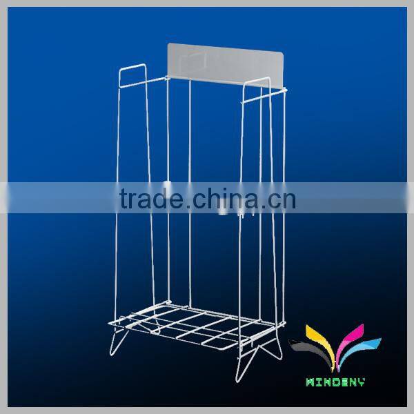 Powdercoated red fashionable cheap used metal magazine display racks