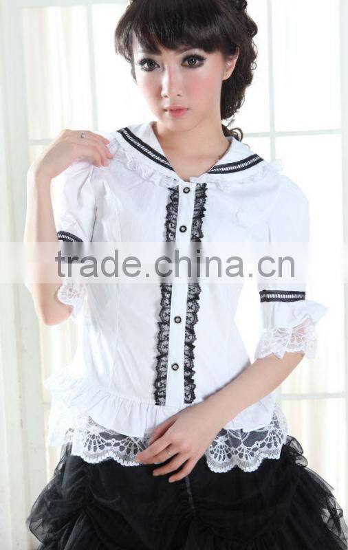 2013 the new GLP lolita Lolita waist the fifth sleeve lace shirt 81113