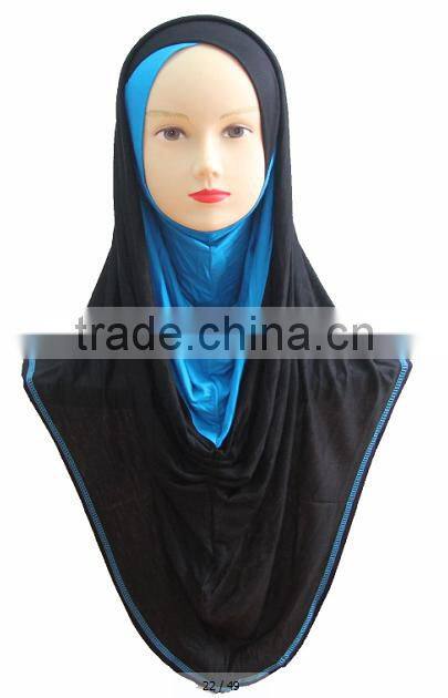 H224 popular muslim jersey hijab,big size long hijab