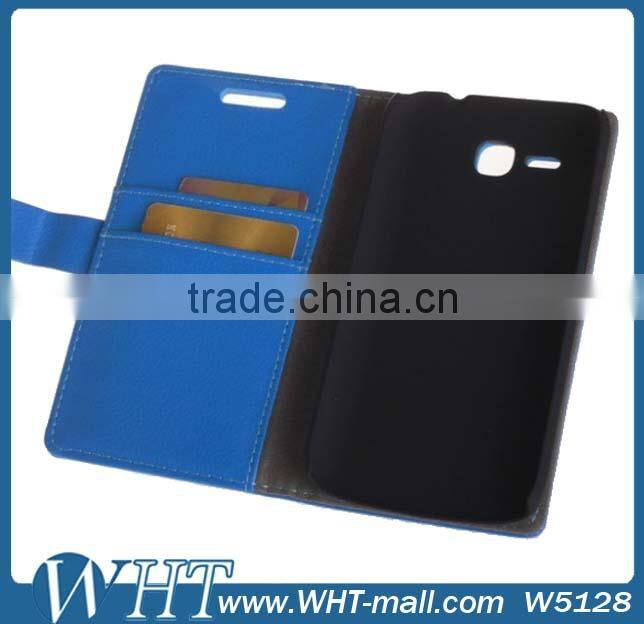 Luxury Leather Case for Sony Xperia E1 Wallet Case with Stand