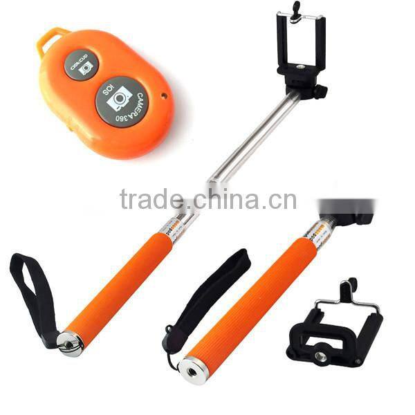 Selfie Sticker Extendable Bluetooth Camera Wireless Monopod