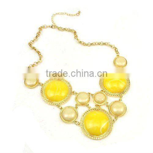 Luxurious blue stone embedded choker necklace, gold tone necklace