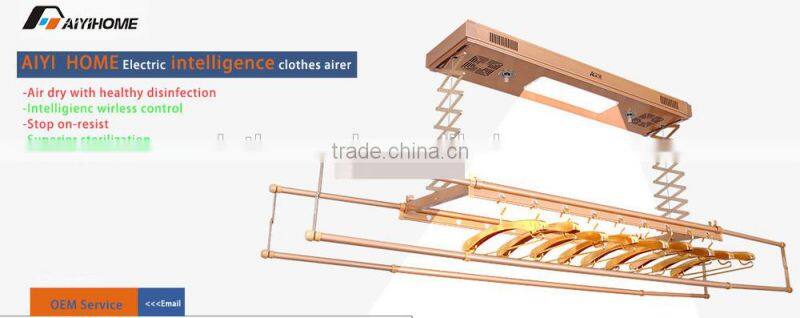 Electric-drive Airer for Home Automation, with LED Lighting, Hot Flue Dryer
