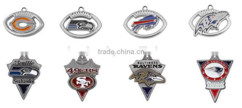 Hot Alloy NFL Charms Bracelet Antique Sliver Atlanta Falcons Football Charm Bracelet