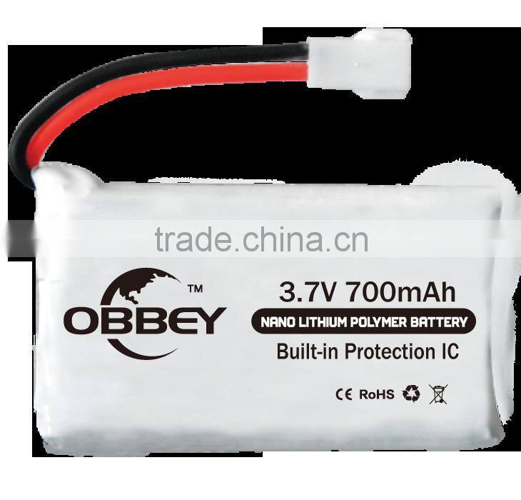 1S 3.7v 700mAh rc li po battery for yma X5C/X5A/F5C;MJX X200;