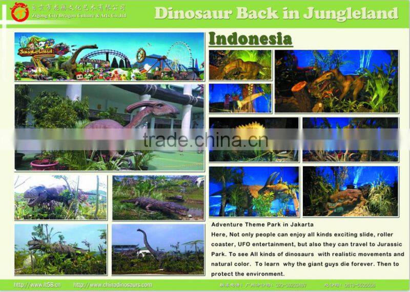 Life Size Dinosaur Head Moving with Track