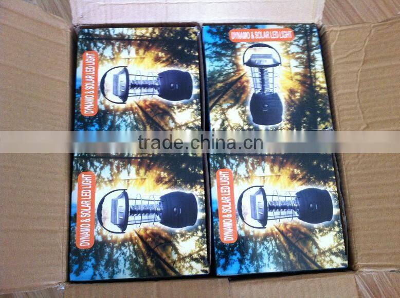 Solar led lantern light with hand crank, 36 LED solar led camping lantern