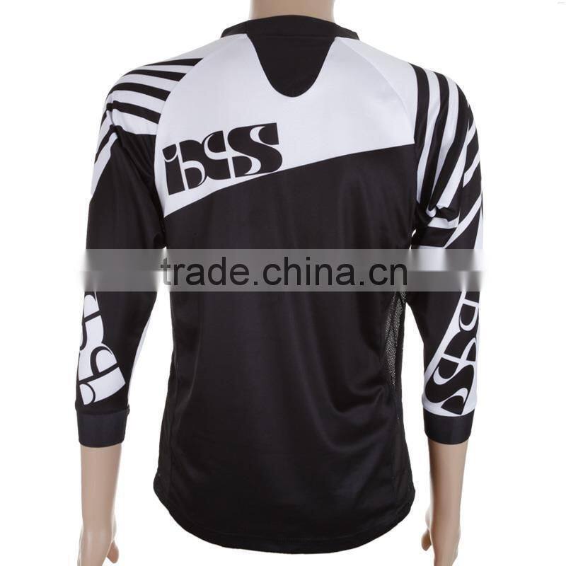 2015 sublimation printing plain short sleeve motocross jersey